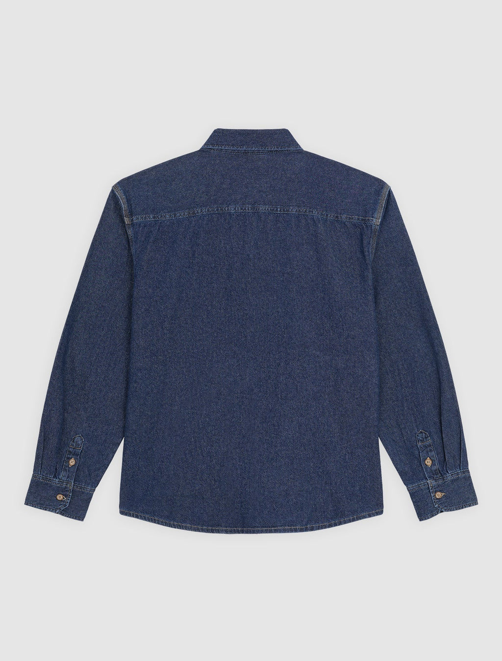Chemise En Denim À Manches Longues Légère - Dark Indigo