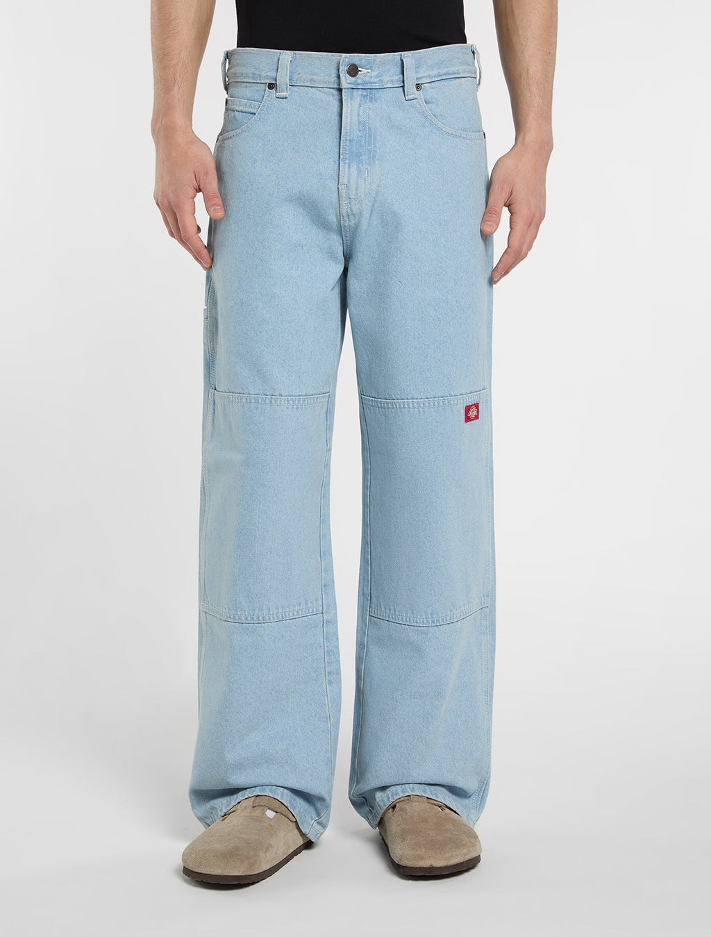 Jeansy Double Knee Loose Straight – Vintage Blue – Męskie