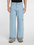 Jeansy Double Knee Loose Straight – Vintage Blue – Męskie