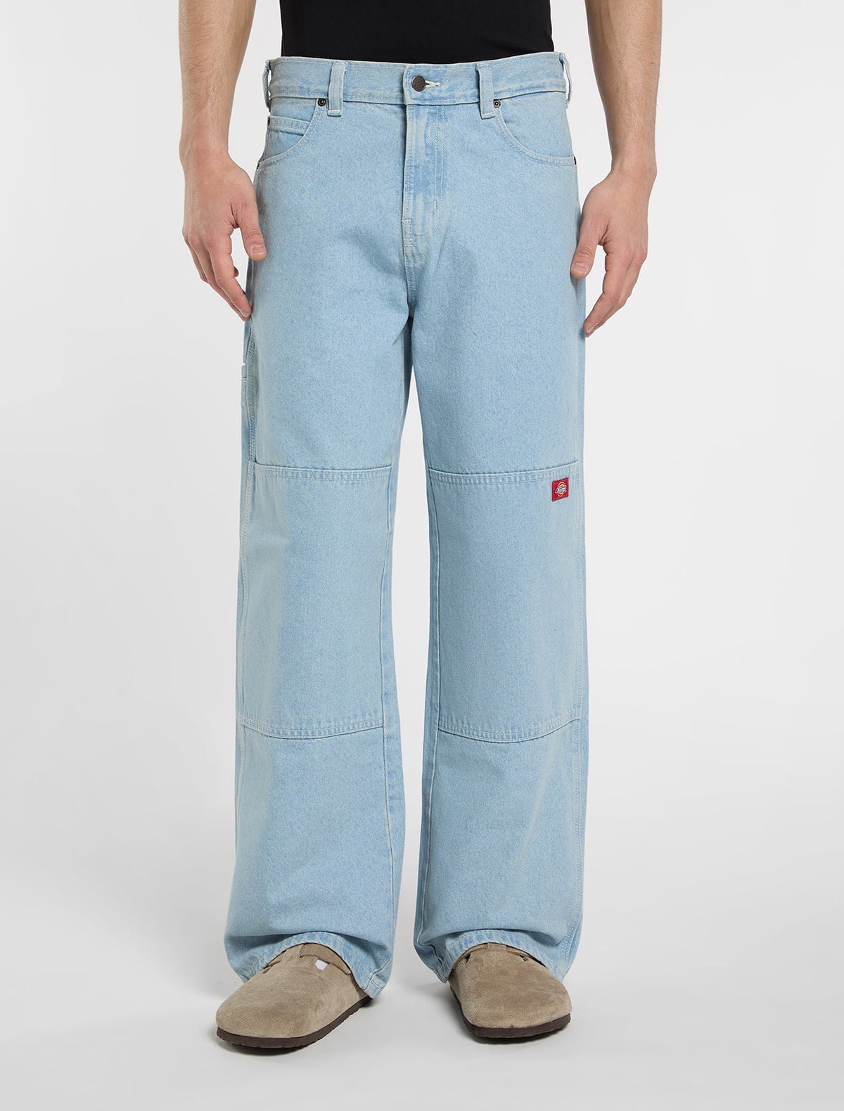 Jeansy Double Knee Loose Straight – Vintage Blue – Męskie
