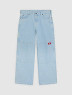 Jeansy Double Knee Loose Straight – Vintage Blue – Męskie
