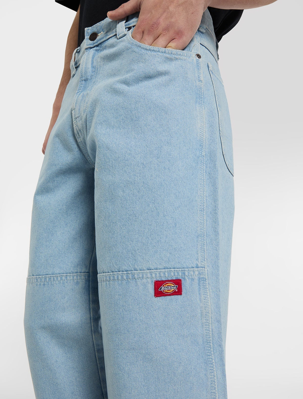 Jeansy Double Knee Loose Straight – Vintage Blue – Męskie