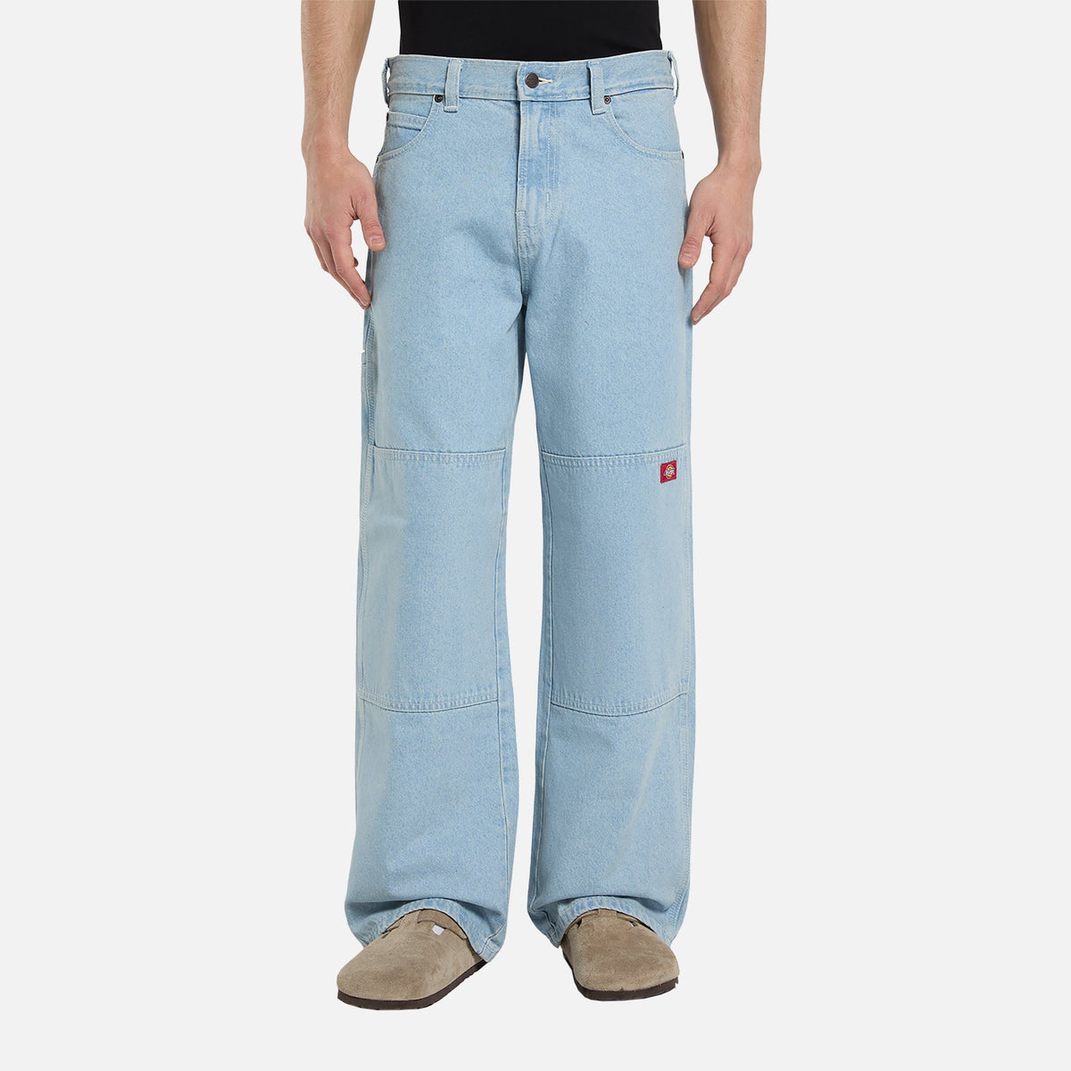 Jeansy Double Knee Loose Straight – Vintage Blue – Męskie