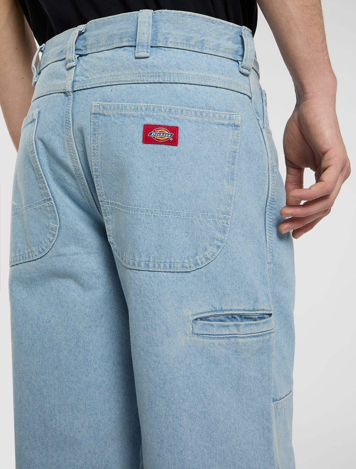 Jeansy Double Knee Loose Straight – Vintage Blue – Męskie