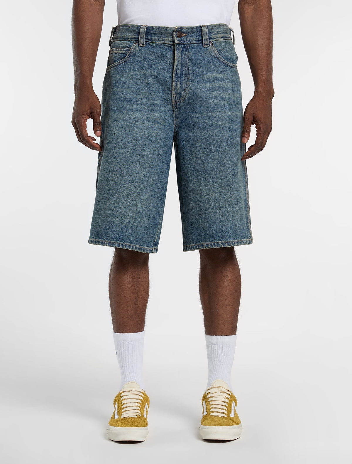 958 13-Inch Loose Fit Denim Shorts - Eucalyptus