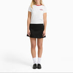 T-shirt con bordi a contrasto donna Plainville - White