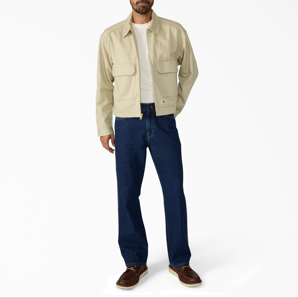 Chaqueta Trucker de sarga de cáñamo - Eucalyptus