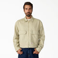 Chaqueta Trucker de sarga de cáñamo - Eucalyptus