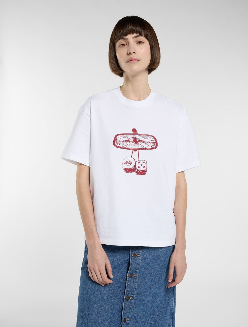 Camiseta de peso medio Polk - White
