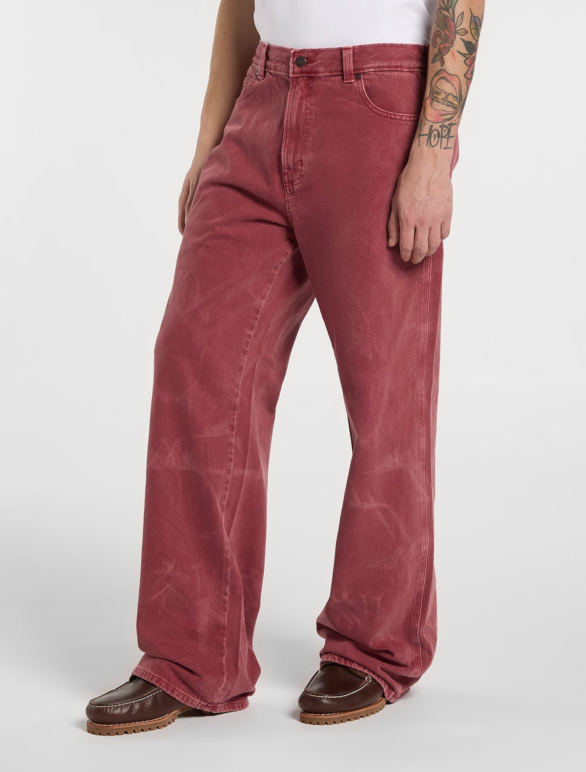 958 Straight Baggy Work Jeans - Garnet