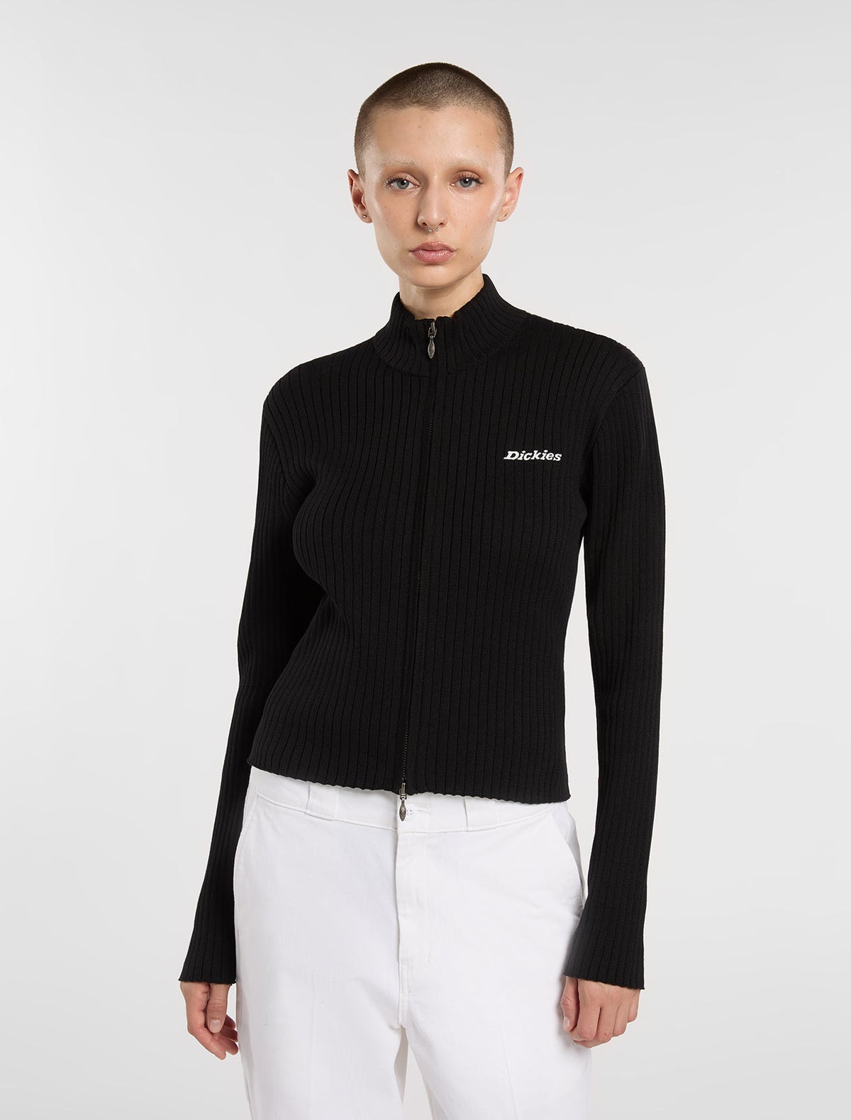 Maglione Con Zip Wellsville - Black
