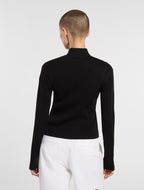 Maglione Con Zip Wellsville - Black