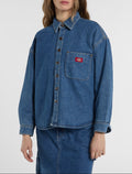 Sovracamicia in denim Mina - Blu classico - Donna