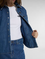 Sovracamicia in denim Mina - Blu classico - Donna