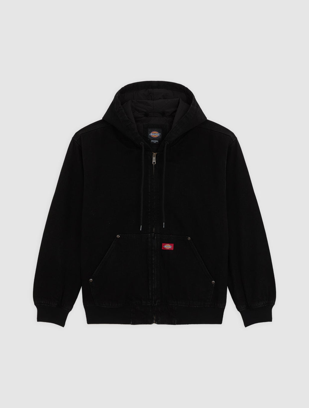 Bomber con cappuccio in denim foderato Hilham - Nero - Uomo