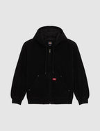Bomber con cappuccio in denim foderato Hilham - Nero - Uomo
