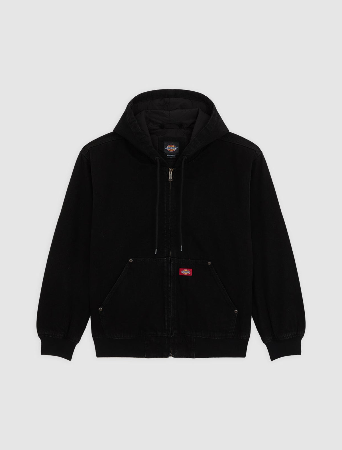 Bomber con cappuccio in denim foderato Hilham - Nero - Uomo