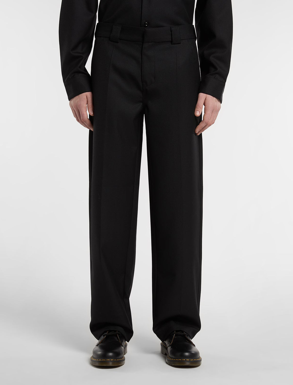Tsaile Wool Work Trousers - Black - Men