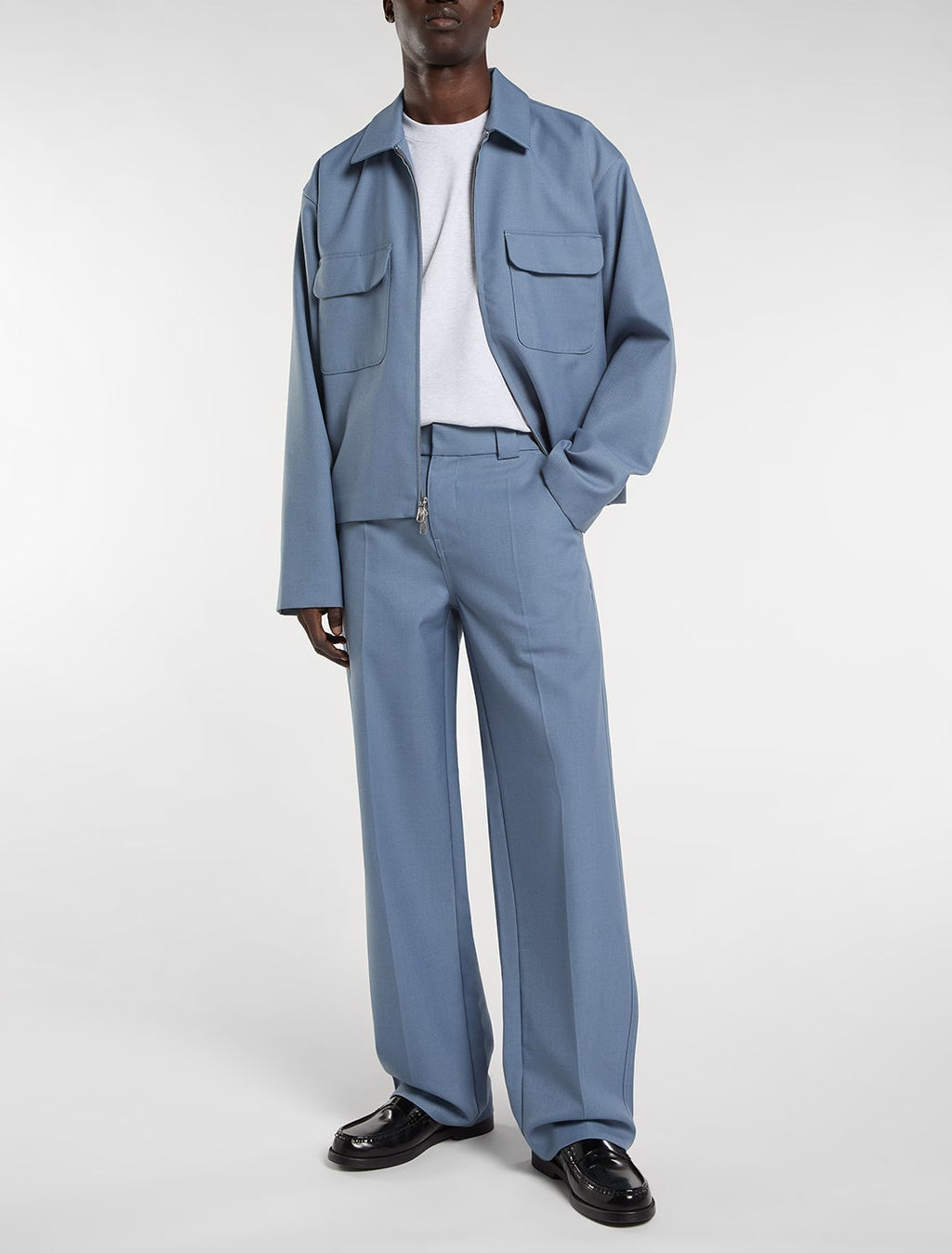 Pantalón de trabajo de lana Tsaile - Gris piedra - Hombre