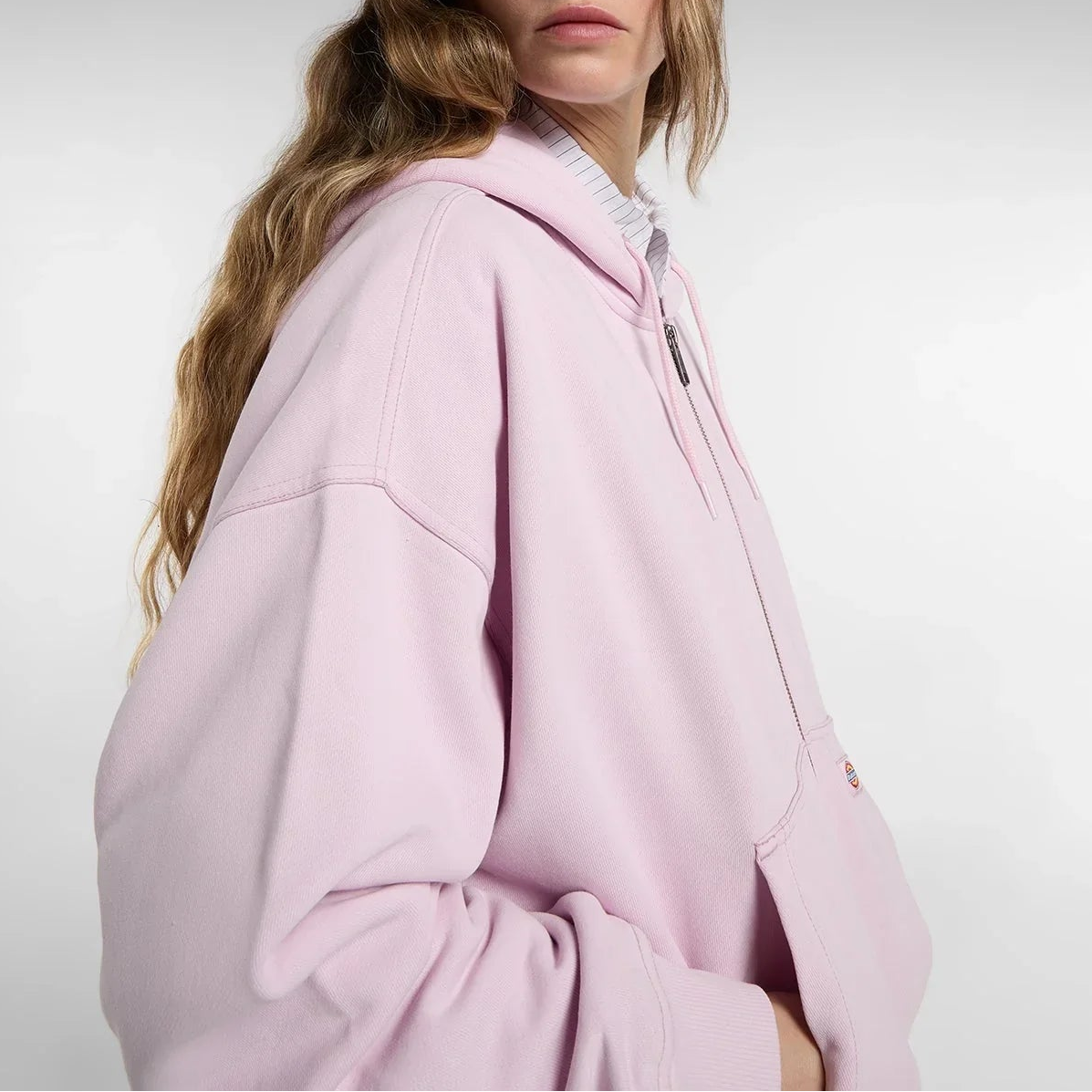 Sutcliffe Cropped Zip-Up Hoodie - Fragrant Lilac - Women
