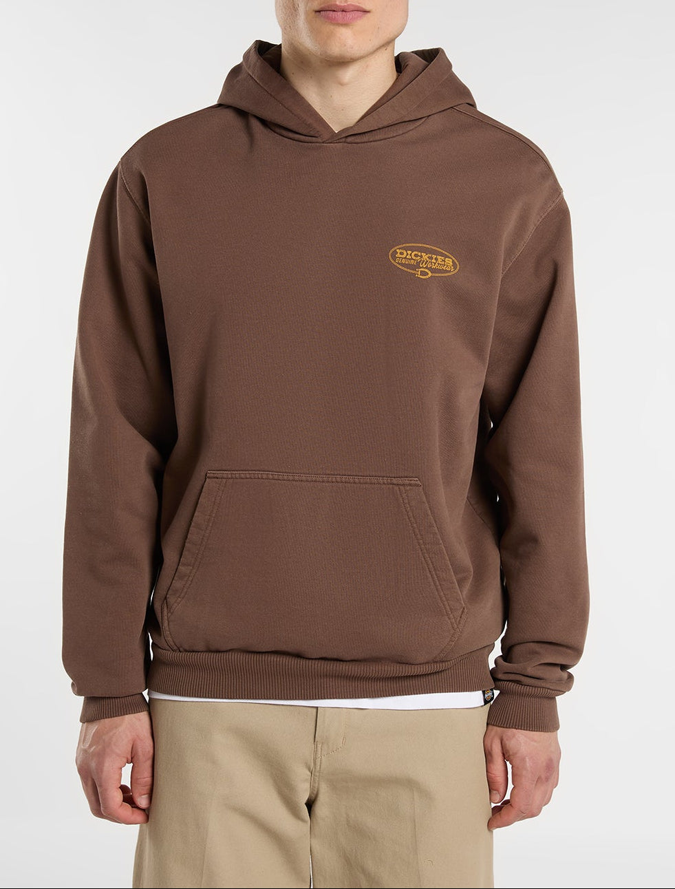 Felpa con cappuccio Avondale - Marrone legno - Uomo