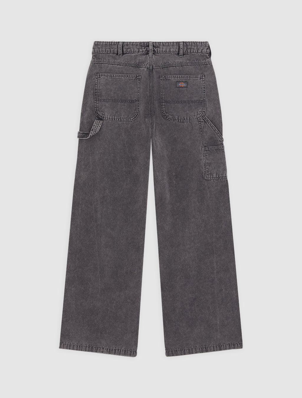 Pantalón de carpintero Houck de lona y corte ancho - Gris carbón - Mujer