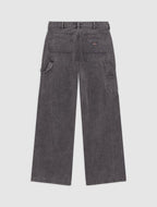 Pantalón de carpintero Houck de lona y corte ancho - Gris carbón - Mujer