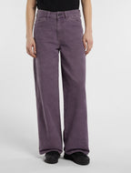 Houck Wide Canvas Carpenter Trousers - Vintage Violet - Women