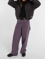 Houck Wide Canvas Carpenter Trousers - Vintage Violet - Women