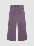Houck Wide Canvas Carpenter Trousers - Vintage Violet - Women