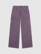 Houck Wide Canvas Carpenter Trousers - Vintage Violet - Women
