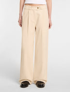 Mc Nary Cavalry Twill Work Trousers - Ecru - Women
