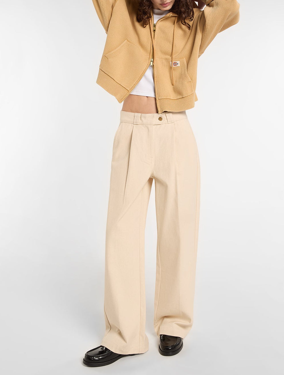 Mc Nary Cavalry Twill Work Trousers - Ecru - Women