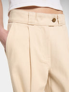 Mc Nary Cavalry Twill Work Trousers - Ecru - Women