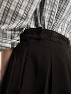 Falda de trabajo teñida en prenda 247 - Black
