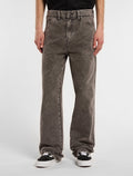 Pantalón de trabajo Houck de lona, corte holgado y pernera recta - Gris carbón - Hombre