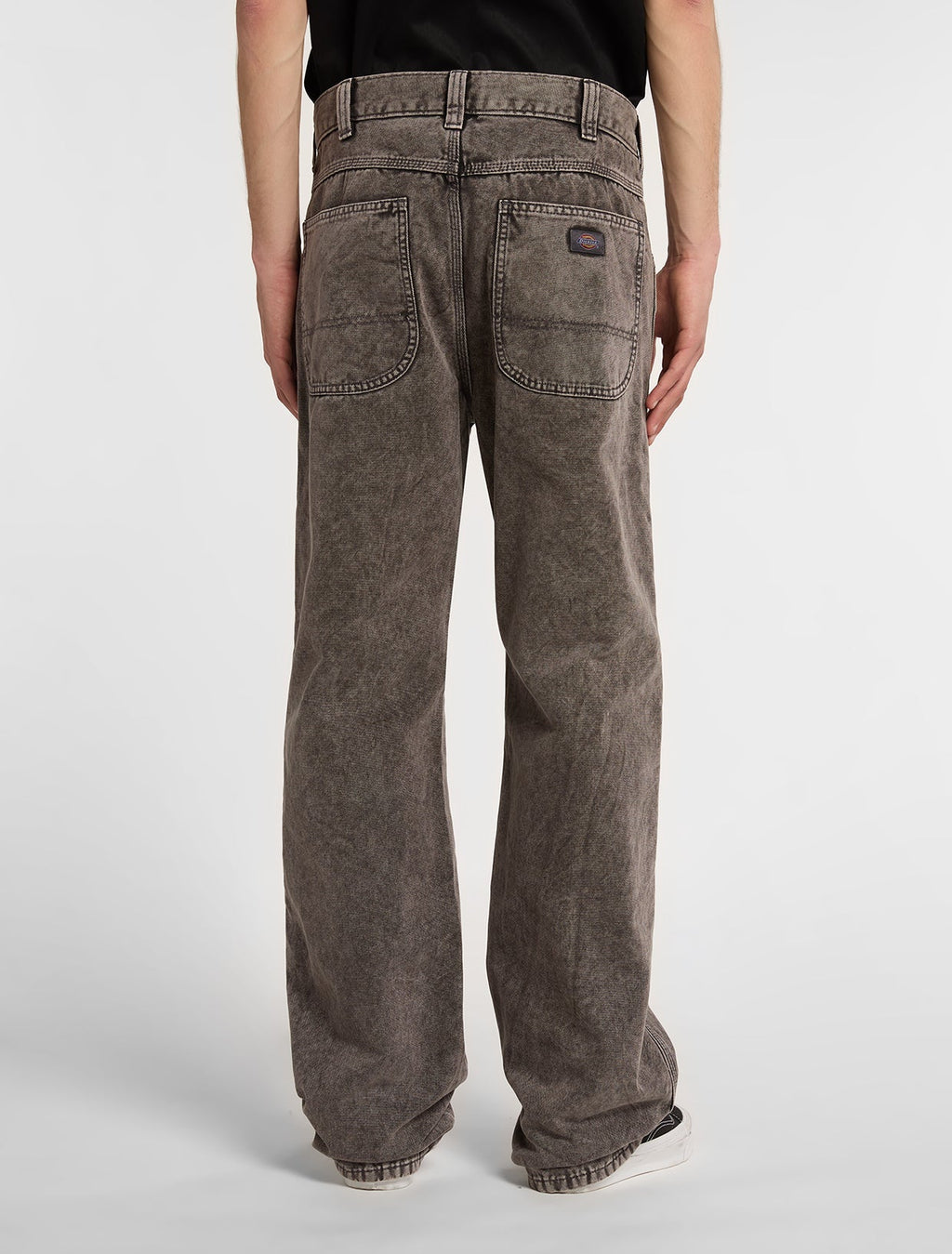 Pantalón de trabajo Houck de lona, corte holgado y pernera recta - Gris carbón - Hombre