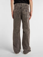 Pantalón de trabajo Houck de lona, corte holgado y pernera recta - Gris carbón - Hombre