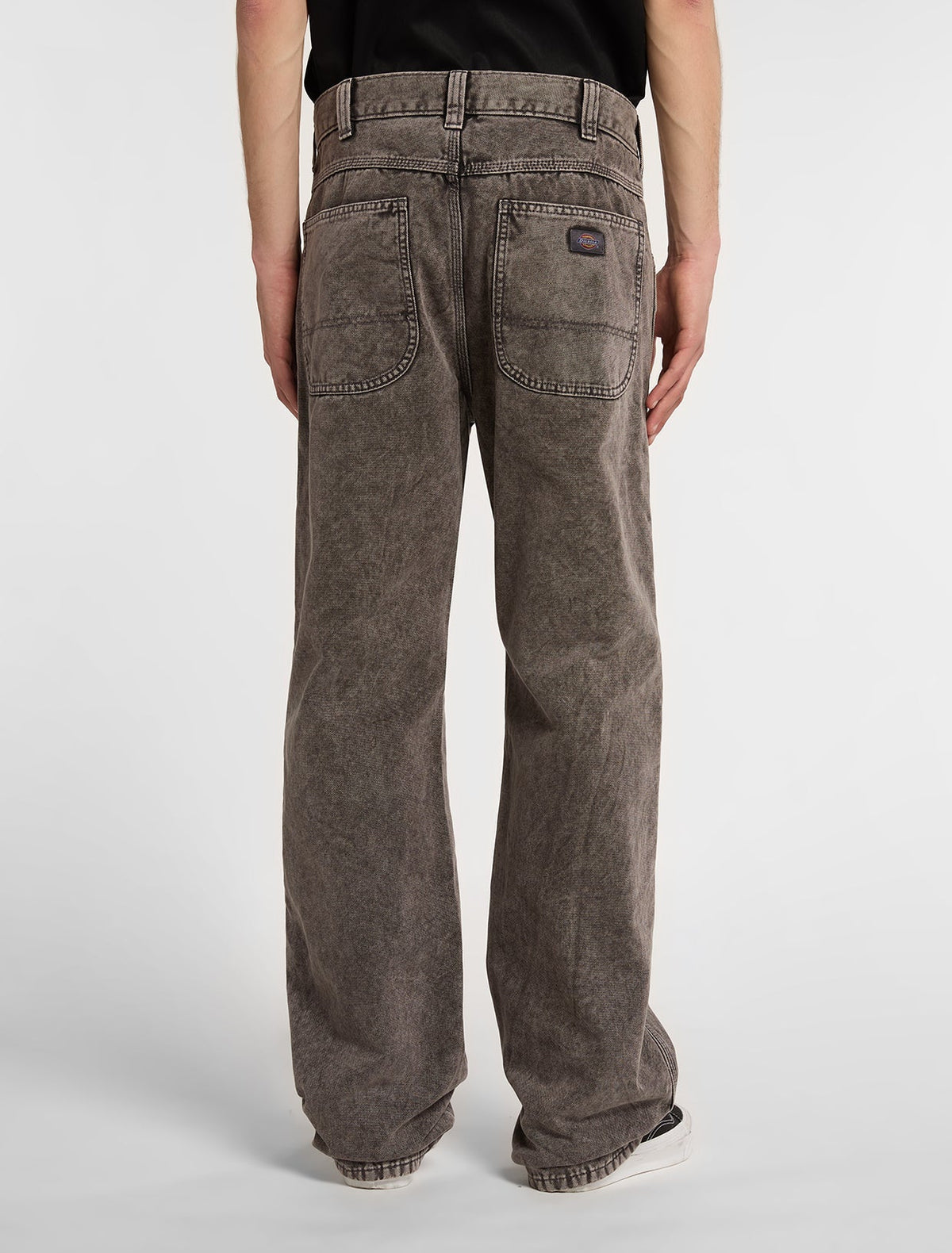 Pantalón de trabajo Houck de lona, corte holgado y pernera recta - Gris carbón - Hombre