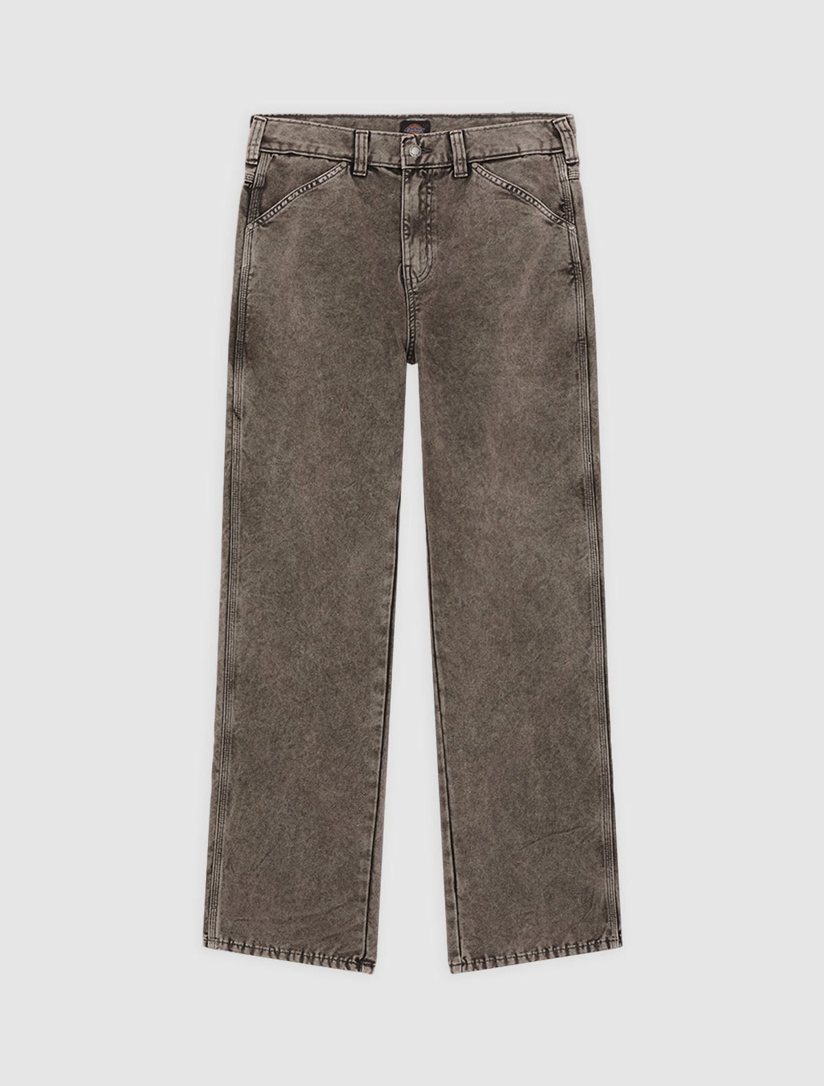 Pantalón de trabajo Houck de lona, corte holgado y pernera recta - Gris carbón - Hombre