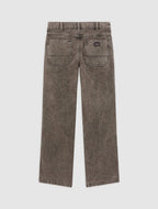 Pantalón de trabajo Houck de lona, corte holgado y pernera recta - Gris carbón - Hombre