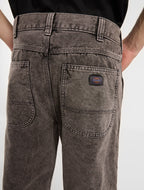 Pantalón de trabajo Houck de lona, corte holgado y pernera recta - Gris carbón - Hombre