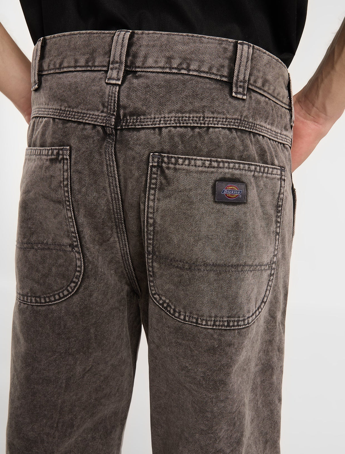 Pantalón de trabajo Houck de lona, corte holgado y pernera recta - Gris carbón - Hombre