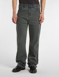 Pantalón de trabajo Houck holgado de pernera recta en lona - Verde oscuro - Hombre