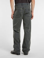 Pantalón de trabajo Houck holgado de pernera recta en lona - Verde oscuro - Hombre