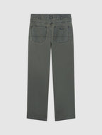 Pantalón de trabajo Houck holgado de pernera recta en lona - Verde oscuro - Hombre
