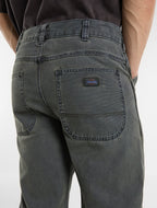 Pantalón de trabajo Houck holgado de pernera recta en lona - Verde oscuro - Hombre