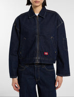 Giacca in denim sfoderata Edgewood - Lavaggio risciacquato - Donna