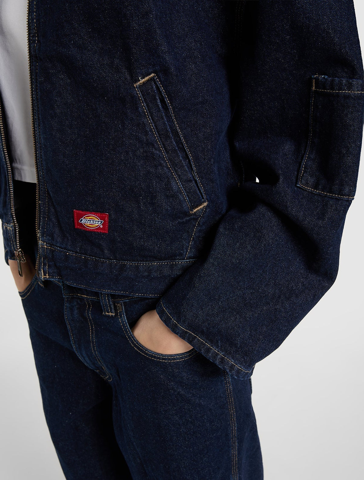 Giacca in denim sfoderata Edgewood - Lavaggio risciacquato - Donna