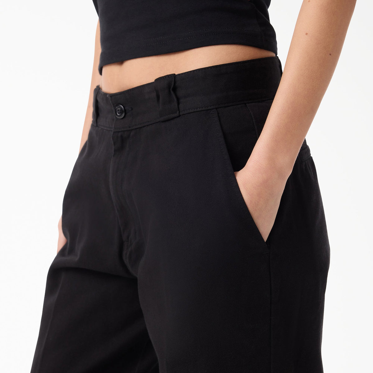 Pantalón de trabajo 247 holgado teñido en prenda - Negro - Hombre